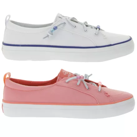 SPERRY Crest Vibe  női alkalmi edzőcipő edző cipő, Sustainable Everyday Cipő, Slip-On Cipő, STS884 Flamingo rózsaszín vagy fehér Méret: 36