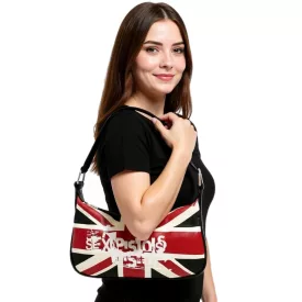   Nem Pistols Punk Rock szíj női Vintage táska válltáska táska  British Flag Logo Fan termék LB103141SEX fekete/piros/fehér Méret: N
