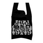 Misfits Punk szíj női táska  Attached kapucni, pamut táska, kézi táska LB103081MIS0, fekete/fehér Méret: N