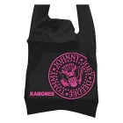Ramones Punk Rock szíj női táska  Attached kapucni, pamut táska, kézi táska LB103080RAM, fekete/rózsaszín Méret: N