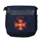 Slayer fém szíj válltáska táska, oldal táska táska, laptop táska, Fan Merchandise, 37 x 32 x 4 cm, fekete/piros Méret: N