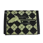 Fall Out gyerek stílusos szíj pénztárca  Eye-Catching Motif, Gothic-stílus pénztárca, FW108967FOB, fekete/zöld Méret: N