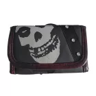 Misfits stílusos szíj pénztárca  koponya Motif GW108443MIS fekete/fehér Méret: N