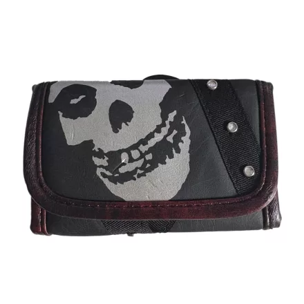 Misfits stílusos szíj pénztárca  koponya Motif GW108443MIS fekete/fehér Méret: N