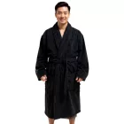 PUMA Unisex férfi női fürdőköpeny  kettő nyitott oldal zseb, Dressing Gown 660008 03 fekete Méret: S_M