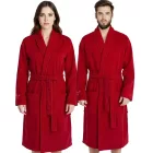 PUMA Unisex férfi női fürdőköpeny  kettő nyitott oldal zseb, Dressing Gown 660008 Navy, piros, vagy fehér Méret: S_M