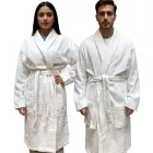 PUMA Unisex férfi női fürdőköpeny  kettő nyitott oldal zseb, Dressing Gown 660008 Navy, piros, vagy fehér Méret: S_M