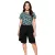 sheego női Wrap-Look bermuda rövidnadrág Sort Rövidnadrág Plus Sizes 135565 fekete Méret: 56