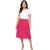 sheego női Szoknya  a Slightly Flared Chiffon Szoknya Plus Sizes 127158 rózsaszín Méret: 46