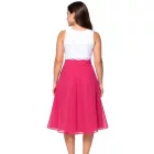 sheego női Szoknya  a Slightly Flared Chiffon Szoknya Plus Sizes 127158 rózsaszín Méret: 46