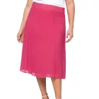 sheego női Szoknya  a Slightly Flared Chiffon Szoknya Plus Sizes 127158 rózsaszín Méret: 56