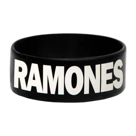 Ramones gumi Karkötő Punk szíj  Ramones Lettering Fan Merchandise WB151095RAM fekete/fehér Méret: N