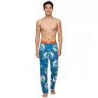 RE:fedett X NFL Miami Dolphins férfi Lounge nadrág, Pure pamut Pajama nadrág, RCNFL1428L, kék/fehér Méret: L