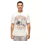RE:fedett X NFL új England Patriots férfi póló  világ Champions Print, pamut Ing RCNFL1561, ekrü-fehér Méret: S