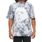 RE:fedett X John Carpenter''s Halloween férfi Tie-Dye póló, kerek nyakú, Fan Ing, RCSTC117, szürke/fehér Méret: S