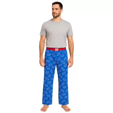 RE:fedett X NFL bivaly Bills férfi Lounge nadrág  Team Logo, pamut Pajama nadrág, RCNFL1397, kék Méret: M