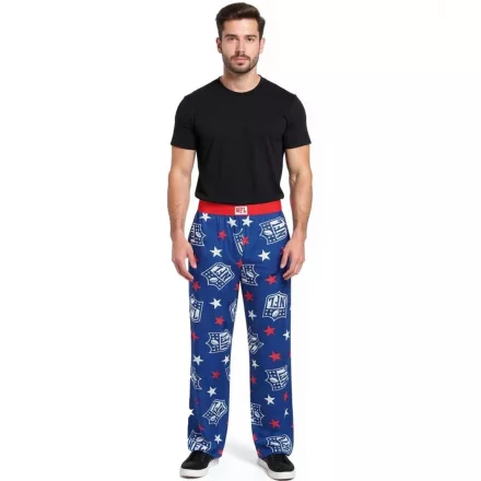 RE:fedett X NFL Shield és Stars férfi Lounge nadrág  NFL Logo, pamut Pajama nadrág, RCNFL1401, kék Méret: S