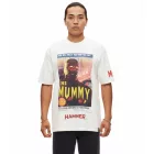 RE:fedett X HAMMER The Mummy férfi póló  nagyméretű első Print, pamut Ing RCSTC109, ekrü-fehér Méret: S