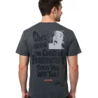RE:fedett X HAMMER Horror Frankenstein Curse férfi póló  nagyméretű vissza Print, pamut Ing RCSTC111, fekete Méret: S