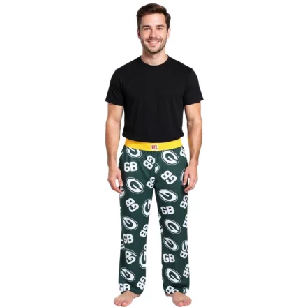 RE:fedett X NFL zöld Bay Packers férfi Lounge nadrág  Team Logo, pamut Pajama nadrág, RCNFL1398 zöld Méret: L