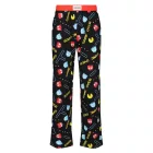 RE:fedett X Pac-férfi Lounge nadrág férfi Pajama nadrág  All-Over Pac-férfi Print, RCPCM400, fekete/piros Méret: S