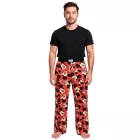RE:fedett X Disney Mickey Mouse Lounge nadrág férfi Pajama nadrág  Mickey Mouse Print, pamut Pajama nadrág, RCDIF2103 piros Méret: M