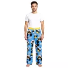 RE:fedett X Disney Mickey és Donald férfi Lounge nadrág, stílusos és Comfortable pamut Pajama nadrág, RCDIF2105, kék/sárga Méret: M