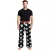 RE:fedett X Disney Mickey Mouse Lounge nadrág férfi Pajama nadrág  Mickey Mouse Print, pamut Pajama nadrág, RCDIF2106, fekete/fehér Méret: XL