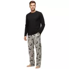 RE:fedett X Star Trek férfi Lounge nadrág  Star Trek Print, pamut Pajama nadrág, RCVCM652 szürke Méret: S