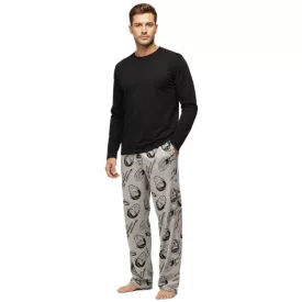   RE:fedett X Star Trek férfi Lounge nadrág  Star Trek Print, pamut Pajama nadrág, RCVCM652 szürke Méret: S