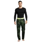 RE:fedett X XBOX Series X  Lounge nadrág férfi Pajama nadrág, stílusos Pajama nadrág, RCXBX122, fekete/zöld Méret: L