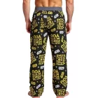 RE:fedett X Star Wars Csillagok Háborúja férfi pizsama nadrág  "The Force Be  You" Print Lounge nadrág PCSTW1828 fekete/sárga Méret: XL