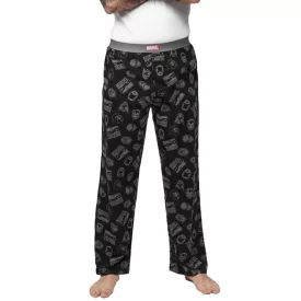   RE:fedett X MARVEL Comics Hero Lounge nadrág férfi Pajama nadrág  Marvel Character Print MMDIF1485 fekete/szürke Méret: M