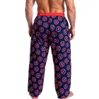 RE:fedett X MARVEL Deadpool Icon Repeat Lounge nadrág férfi Deadpool Print Pajama nadrág PCMARV504 kék/piros Méret: S