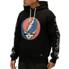 RE:fedett X Grateful Dead férfi pulóver  szíj Logo Print, pamut pulóver, hosszú-Sleeved Ing, RCWBROS170, fekete Méret: L