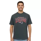 RE:fedett X NFL új England Patriots férfi póló  Logo Print, pamut kerek nyakú, MMNFL1207 szürke Méret: M