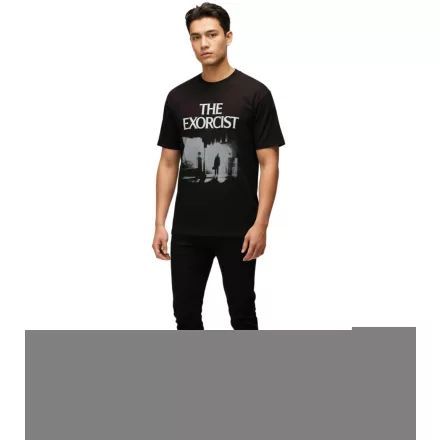 RE:fedett X THE EXORCIST FILM férfi póló  Photo Print, pamut kerek nyakú, RCWARN559, fekete Méret: S
