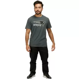   RE:fedett X NFL új England Patriots férfi póló  Logo Print, pamut kerek nyakú, RCNFL1317F szürke Méret: M