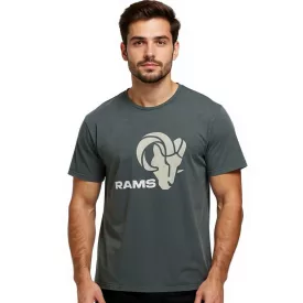   RE:fedett X NFL Los Angeles Rams férfi póló  Logo Print, pamut kerek nyakú, RCNFL1317H szürke Méret: M