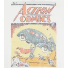 RE:fedett X SUPERMAN DC férfi póló  Comic Print, pamut kerek nyakú, RCWARN556L, ekrü-fehér Méret: S