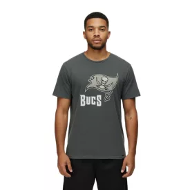   RE:fedett X NFL Tampa Bay Buccaneers férfi póló  Logo Print, pamut kerek nyakú, RCNFL1317C szürke Méret: S