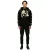 RE:fedett X LOONEY TUNES férfi pulóver  Martian Marvin Print, pamut pulóver, hosszú-Sleeved Ing, RCWARN549, fekete Méret: M