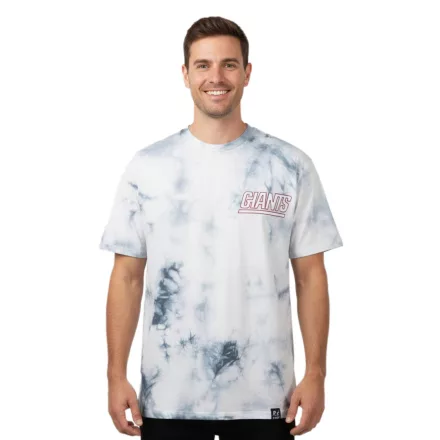 RE:fedett X NFL férfi póló  új YORK GIANTS Print, pamut kerek nyakú, RCNFL1386 kék Méret: M