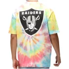RE:COVERED X NFL Las Vegas Raiders Férfi Póló Logónyomattal, Pamut Kerek Nyakú, RCNFL1379, Színes Méret:L