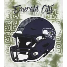RE:fedett X NFL Seattle Seahawks férfi póló  Logo Print, pamut kerek nyakú, RCNFL1389 zöld Méret: M