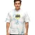RE:fedett X DC férfi póló BATMAN osztott pamut Ing in Tie-Dye Design, kerek nyakú, RCWARN553 szürke Méret: M