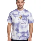 RE:fedett X NFL férfi póló Minnesota Vikings Logo Lettering pamut Ing kerek nyakú Ing RCNFL1390 fehér/lila Méret: S