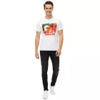 RE:fedett X szörnyecske férfi póló  nagyméretű Photo Print, kerek nyak, RCWARN557 fehér Méret: XL