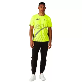   Mercedes-Benz AMG Petronas F1 férfi póló Lewis Hamilton nadrág-újj Jersey 701227120 001 Neon sárga Méret: XS