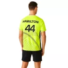 Mercedes-Benz AMG Petronas F1 férfi póló Lewis Hamilton nadrág-újj Jersey 701227120 001 Neon sárga Méret: XS